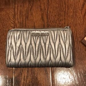 Silver Mui Mui wallet